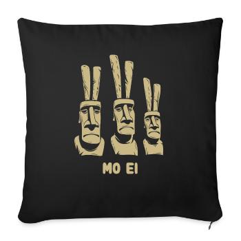 Osterinsel Moai - Osterhasen - Ostern - Geschenk - Sofakissenbezug 45 x 45 cm - Schwarz - Vorne