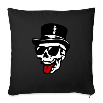 Groom Squelette - Housse de coussin décorative 45 x 45 cm - noir - Devant