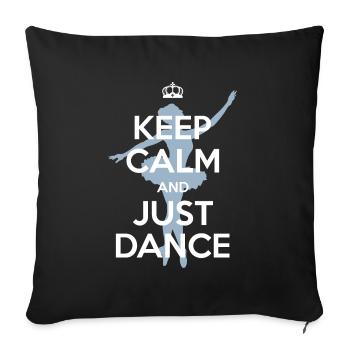 Dance - keep calm - Housse de coussin décorative 45 x 45 cm - noir - Devant