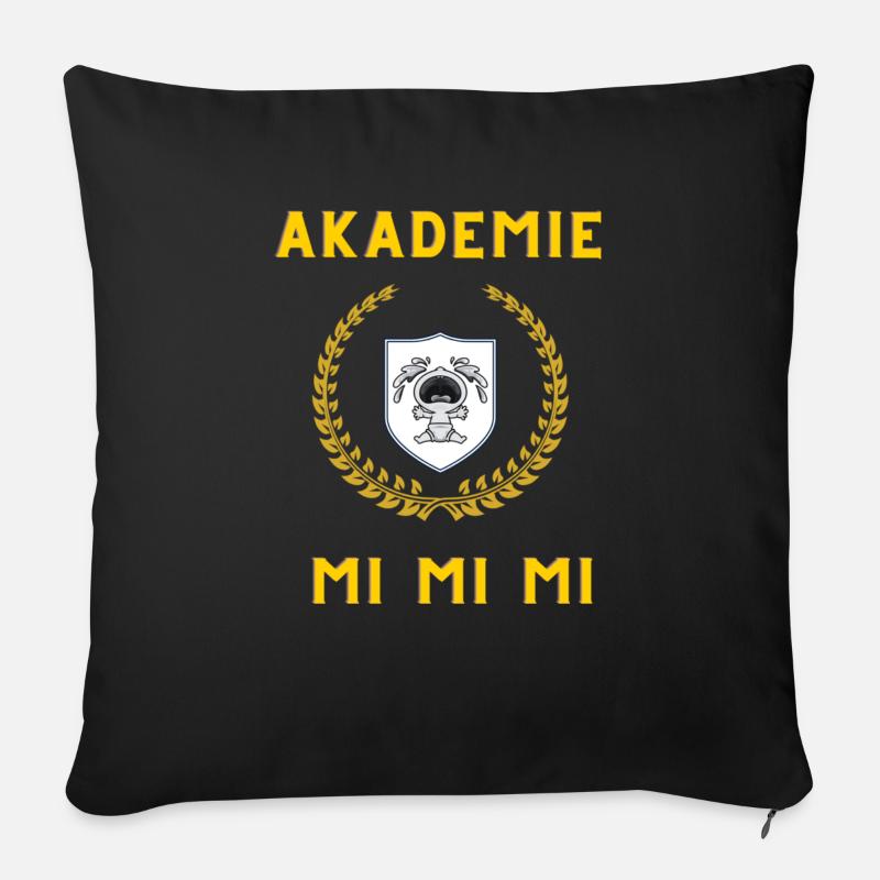 mi Akadmie 2 - Sofakissenbezug 45 x 45 cm - Schwarz