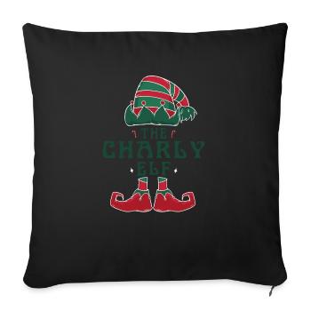 The Charly Elf Pajama for Funny Christmas Holiday - Sofa pillowcase 17,3'' x 17,3'' (45 x 45 cm) - black - Front