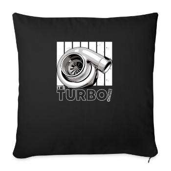 its Turbo Time - Vintage Boost Design - Sofa pillowcase 17,3'' x 17,3'' (45 x 45 cm) - black - Front