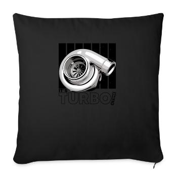 its Turbo Time - Vintage Boost Design - Sofa pillowcase 17,3'' x 17,3'' (45 x 45 cm) - black - Front