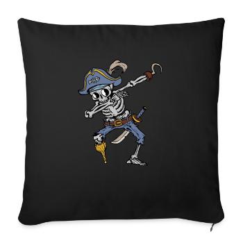 Dabbing Skeleton Pirate Halloween Costume Kids - Sofa pillowcase 17,3'' x 17,3'' (45 x 45 cm) - black - Front