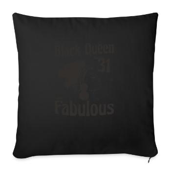 Cette reine noire donne à 31 looks fabuleux - 31 - Housse de coussin décorative 45 x 45 cm - noir - Devant