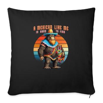 Un Mexicain comme moi est difficile à trouver - Bigfoot Cinco - Housse de coussin décorative 45 x 45 cm - noir - Devant