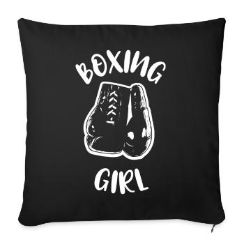 Boxing Boxer Boxer Boxing Match Boxing Training - Sofa pillowcase 17,3'' x 17,3'' (45 x 45 cm) - black - Front