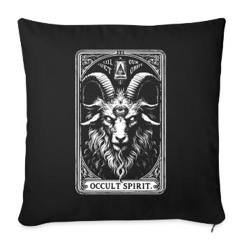 Baphomet Okkulter Geist - Sofakissenbezug 45 x 45 cm - Schwarz - Vorne
