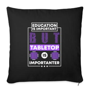 Board Games Strategist Game Rpg - Sofa pillowcase 17,3'' x 17,3'' (45 x 45 cm) - black - Front