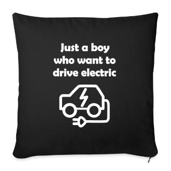 L’avenir est électrique - Housse de coussin décorative 45 x 45 cm - noir - Devant