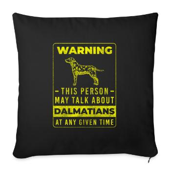 Dog breeds paw points animal love - Sofa pillowcase 17,3'' x 17,3'' (45 x 45 cm) - black - Front