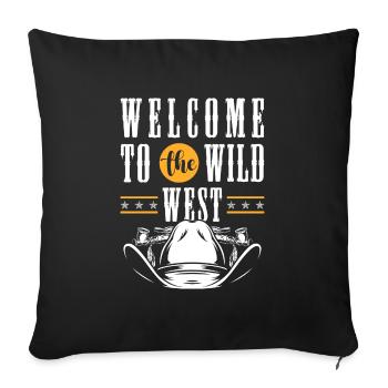 Western Bandit Rodeo - Sofakissenbezug 45 x 45 cm - Schwarz - Vorne