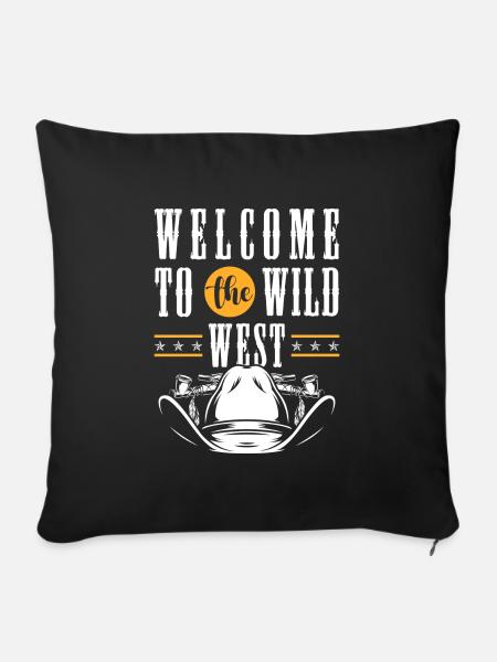 Western Bandit Rodeo - Sofakissenbezug 45 x 45 cm - Schwarz