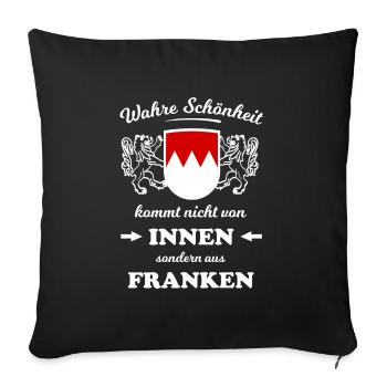 The beauty from Franconia - Sofa pillowcase 17,3'' x 17,3'' (45 x 45 cm) - black - Front