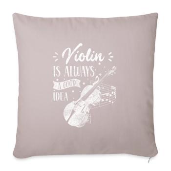 Viool Concert Snaarinstrument Student - Sierkussenhoes, 45 x 45 cm - licht taupe - Voor