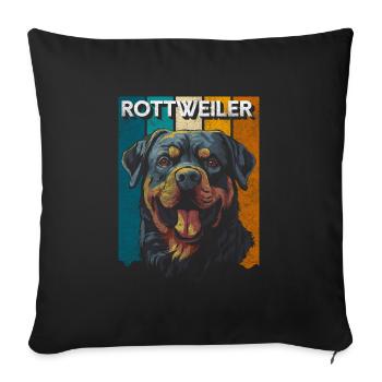 Pedigree Promenade de chien - Housse de coussin décorative 45 x 45 cm - noir - Devant