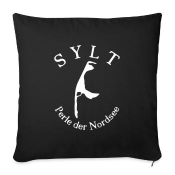 Sylt - Sofakissenbezug 45 x 45 cm - Schwarz - Vorne