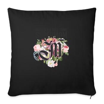 Supermom Superwife Supertired Muttertag - Sofakissenbezug 45 x 45 cm - Schwarz - Vorne