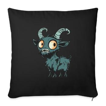 Mountain Goat Halloween Zombie - Sofa pillowcase 17,3'' x 17,3'' (45 x 45 cm) - black - Front