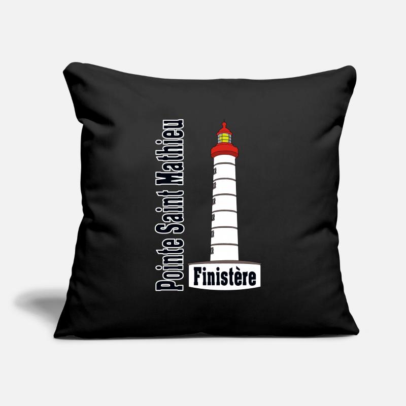 phare de saint Mathieu Housse de coussin décorative 45 x 45 cm