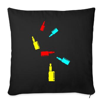 E-Zigarette Silhouette - Sofakissenbezug 45 x 45 cm - Schwarz - Vorne