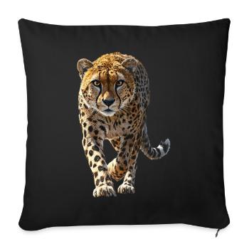 Gepard - Sofakissenbezug 45 x 45 cm - Schwarz - Vorne
