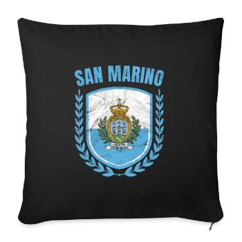 San Marino - Sofa pillowcase 17,3'' x 17,3'' (45 x 45 cm) - black - Front