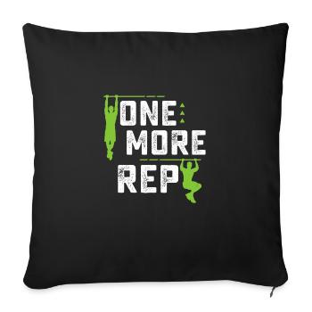 On More Rep Planche Calisthenics Street Workout - Sofakissenbezug 45 x 45 cm - Schwarz - Vorne
