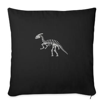Parasaurolophus Plaeontology Paleontologist - Sofa pillowcase 17,3'' x 17,3'' (45 x 45 cm) - black - Front