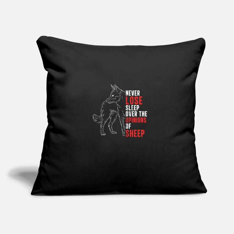 Motivational Epic Wolf Instinct For A Pack Of Sofa pillowcase 17,3'' x 17,3'' (45 x 45 cm)