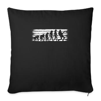 Drôles de guitaristes Guitariste Guitare Design - Housse de coussin décorative 45 x 45 cm - noir - Devant