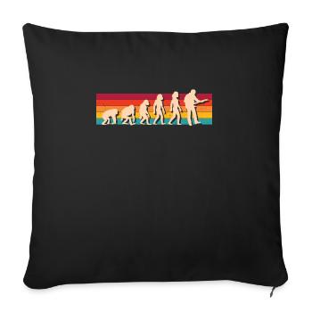 Funny Guitarists Guitar Player Guitar Design - Sofa pillowcase 17,3'' x 17,3'' (45 x 45 cm) - black - Front