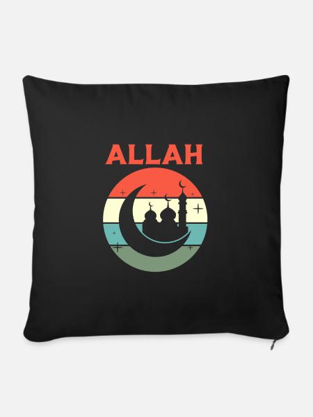 Muslim Allah - Sofakissenbezug 45 x 45 cm - Schwarz