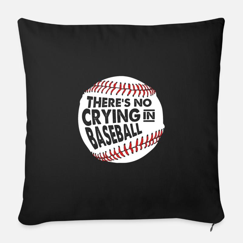 Baseball - Sofakissenbezug 45 x 45 cm - Schwarz