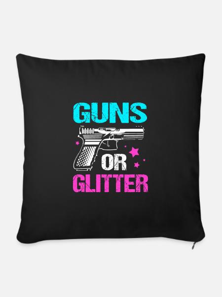 Gender Reveal - Sofakissenbezug 45 x 45 cm - Schwarz