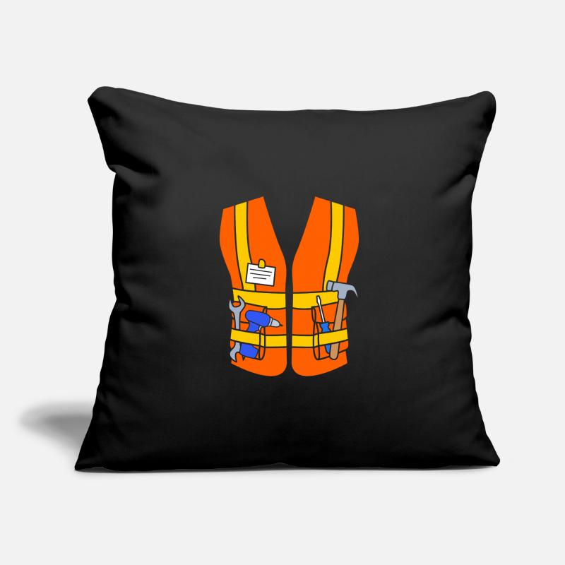 Construction worker construction site Sofa pillowcase 17,3'' x 17,3'' (45 x 45 cm)