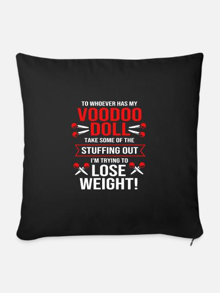 Voodoo - Sofakissenbezug 45 x 45 cm - Schwarz