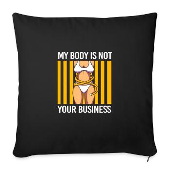 Body Positivity - Sofakissenbezug 45 x 45 cm - Schwarz - Vorne
