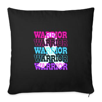 Thyroid cancer Thyroid cancer - Sofa pillowcase 17,3'' x 17,3'' (45 x 45 cm) - black - Front