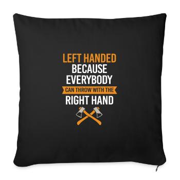 Axe - Sofa pillowcase 17,3'' x 17,3'' (45 x 45 cm) - black - Front