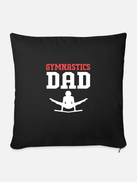 Gymnastik - Sofakissenbezug 45 x 45 cm - Schwarz