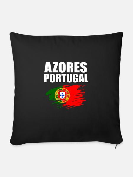 Portugal - Sofakissenbezug 45 x 45 cm - Schwarz