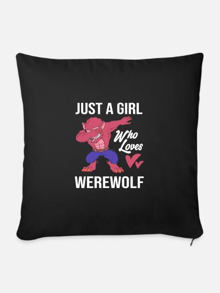 Werwolf - Sofakissenbezug 45 x 45 cm - Schwarz