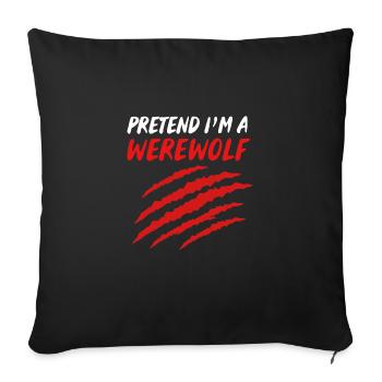 Werewolf - Sofa pillowcase 17,3'' x 17,3'' (45 x 45 cm) - black - Front