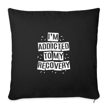 Toxicomane - Housse de coussin décorative 45 x 45 cm - noir - Devant