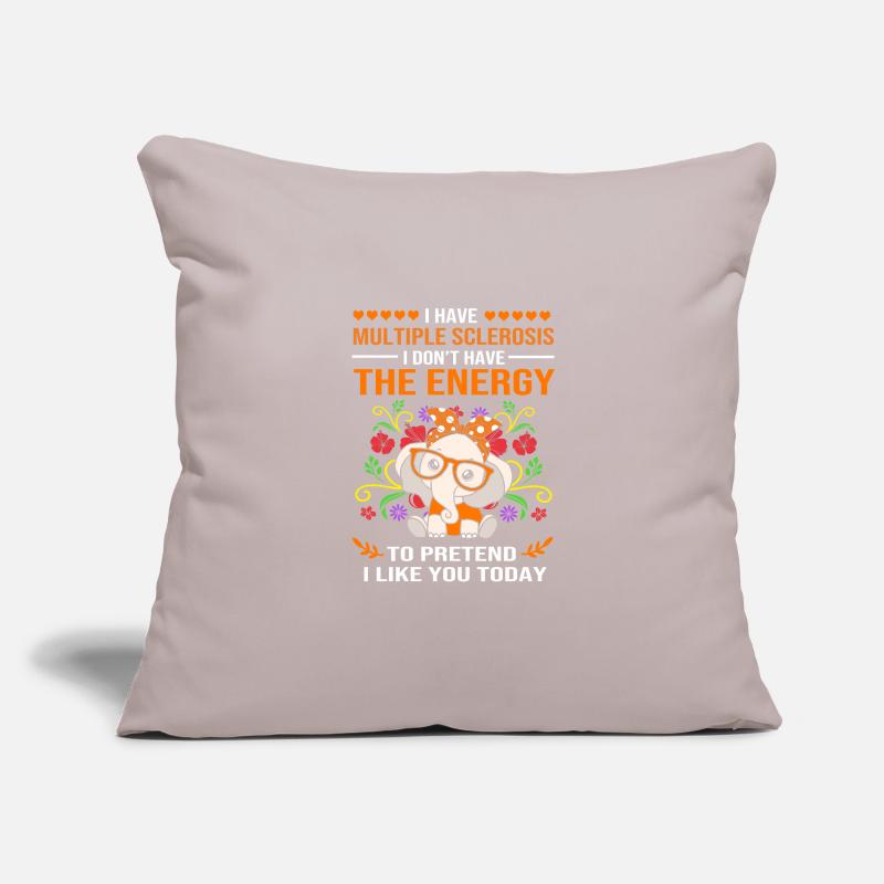 Multiple Sclerosis MS Sofa pillowcase 17,3'' x 17,3'' (45 x 45 cm)