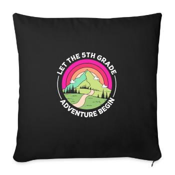 5th Grade - Sofa pillowcase 17,3'' x 17,3'' (45 x 45 cm) - black - Front
