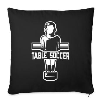 Baby-foot, Baby-foot, baby-foot, Wuzzler - Housse de coussin décorative 45 x 45 cm - noir - Devant