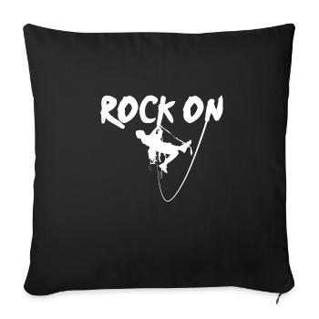 Escalade - Housse de coussin décorative 45 x 45 cm - noir - Devant
