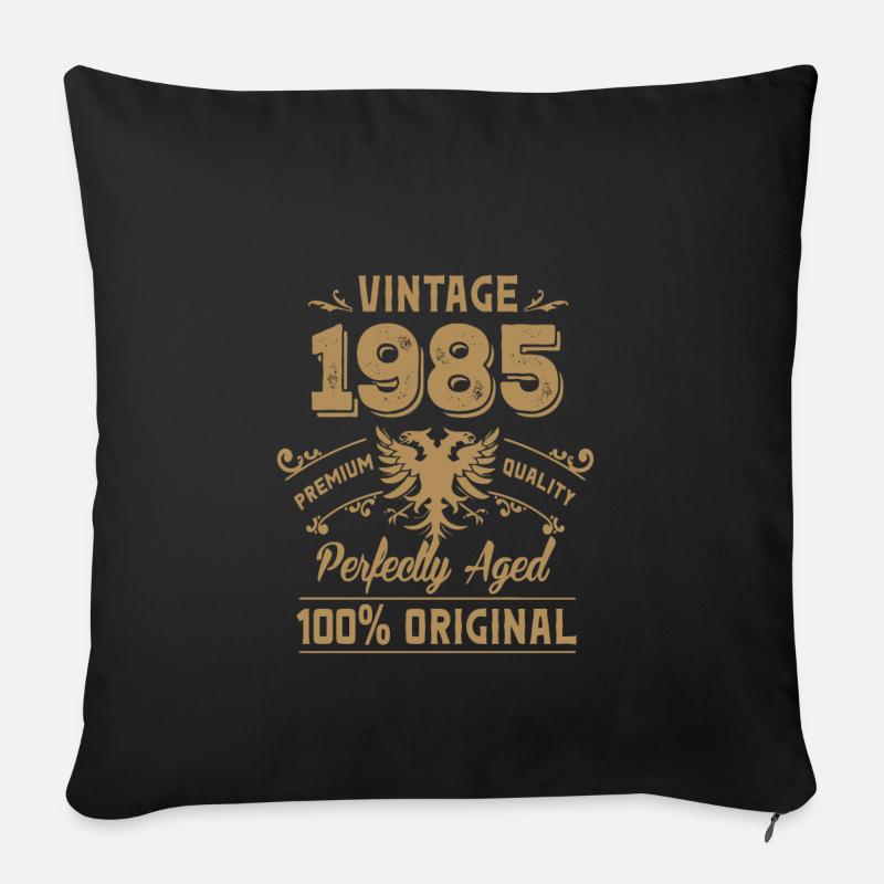 Millésime 1985 Qualité Premium Orginal - Housse de coussin décorative 45 x 45 cm - noir